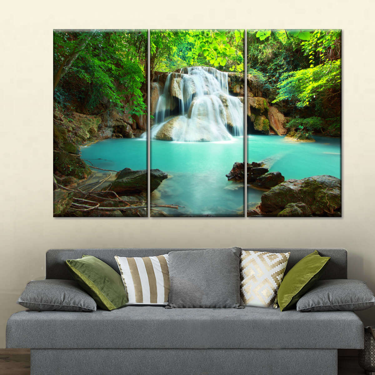 Thai Huay Mae Khamin Waterfall Wall Art