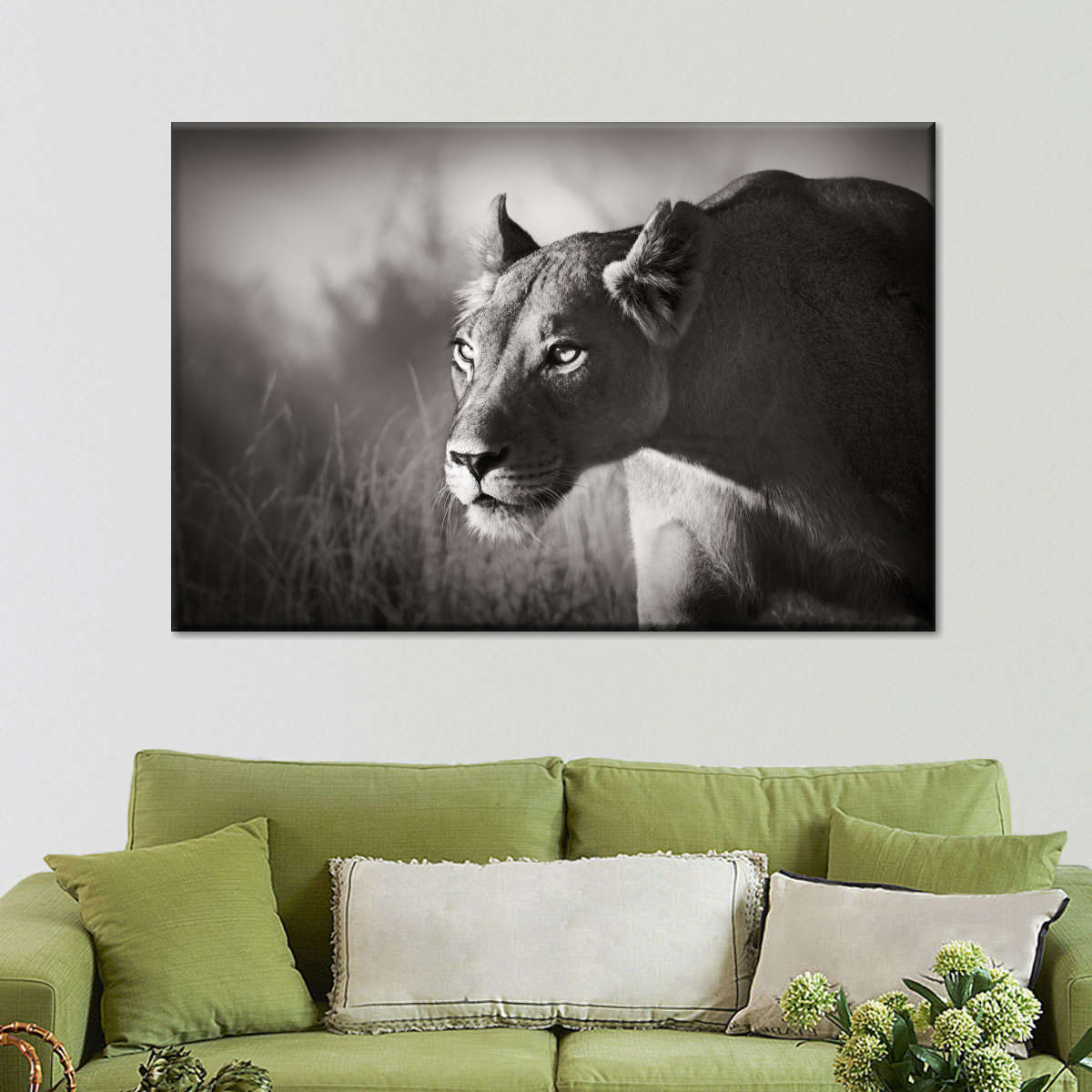 Stalking Lioness Wall Art