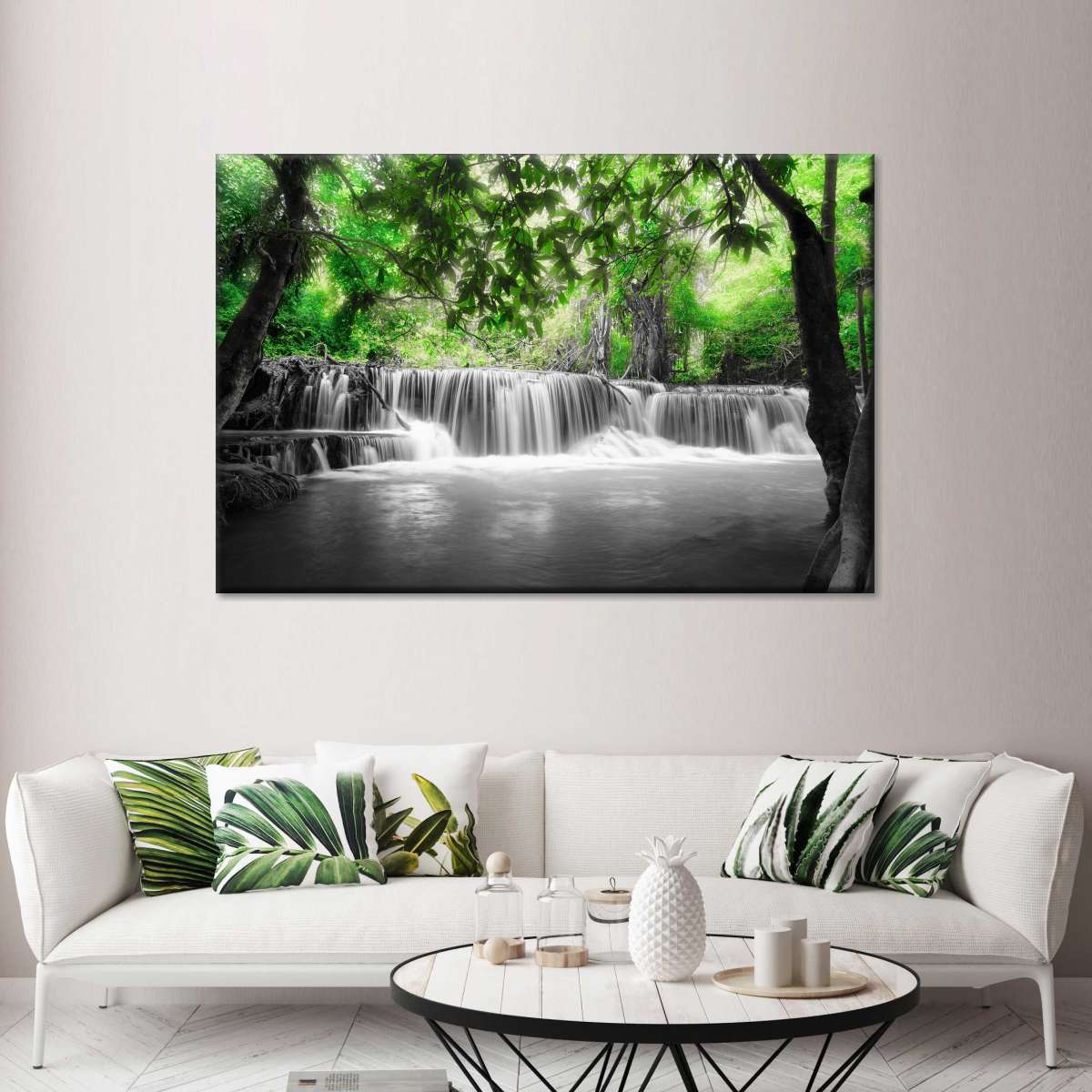 Pop Tropical Waterfall Wall Art