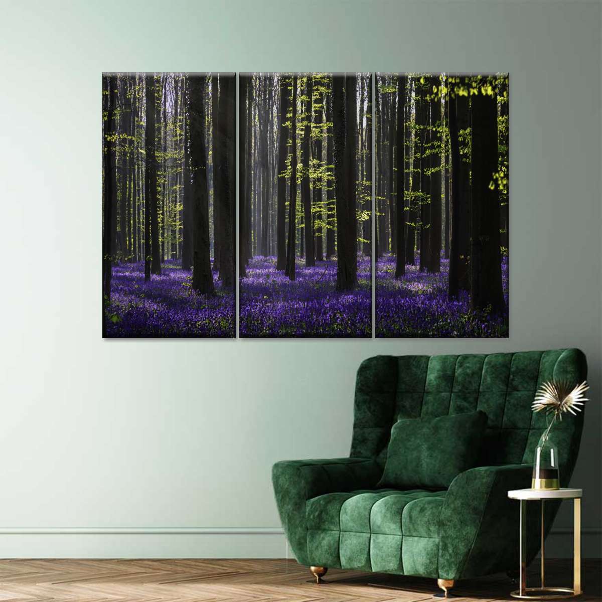 Lavender In The Forest Wall Art