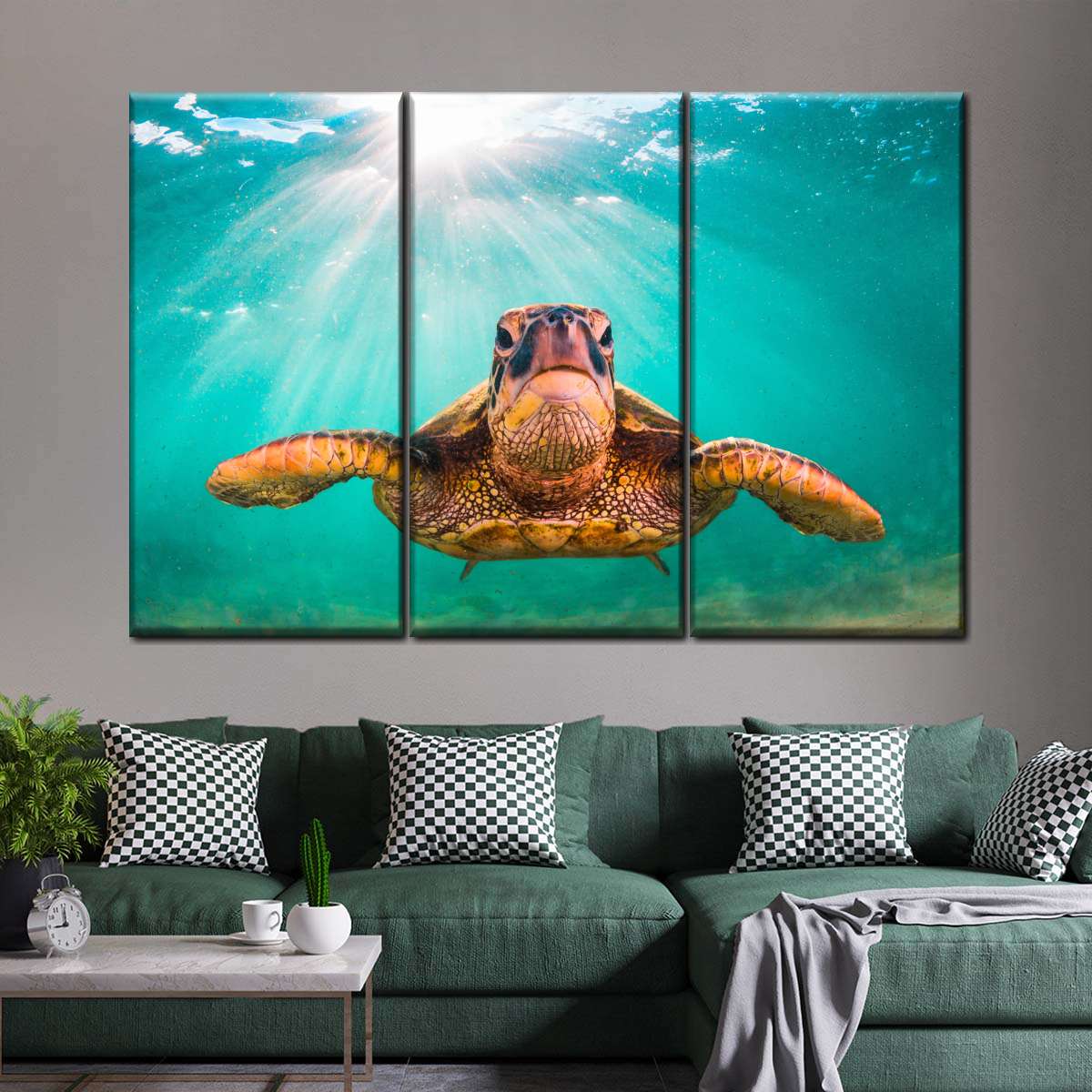 Maui Green Turtle Wall Art