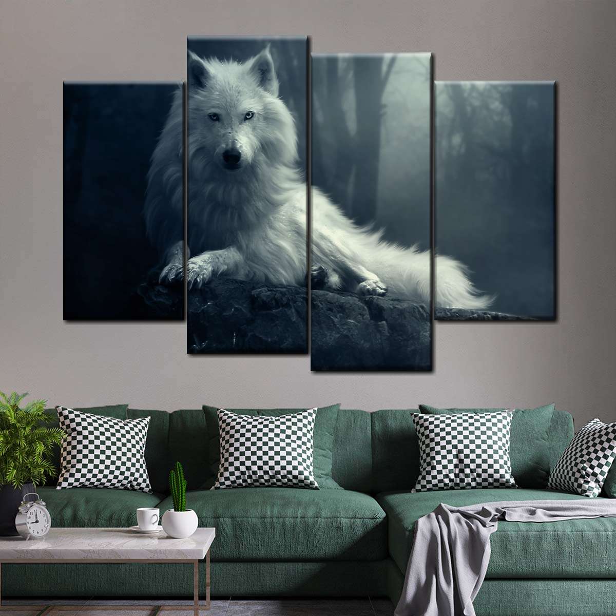 Simple Wolf Wall Art