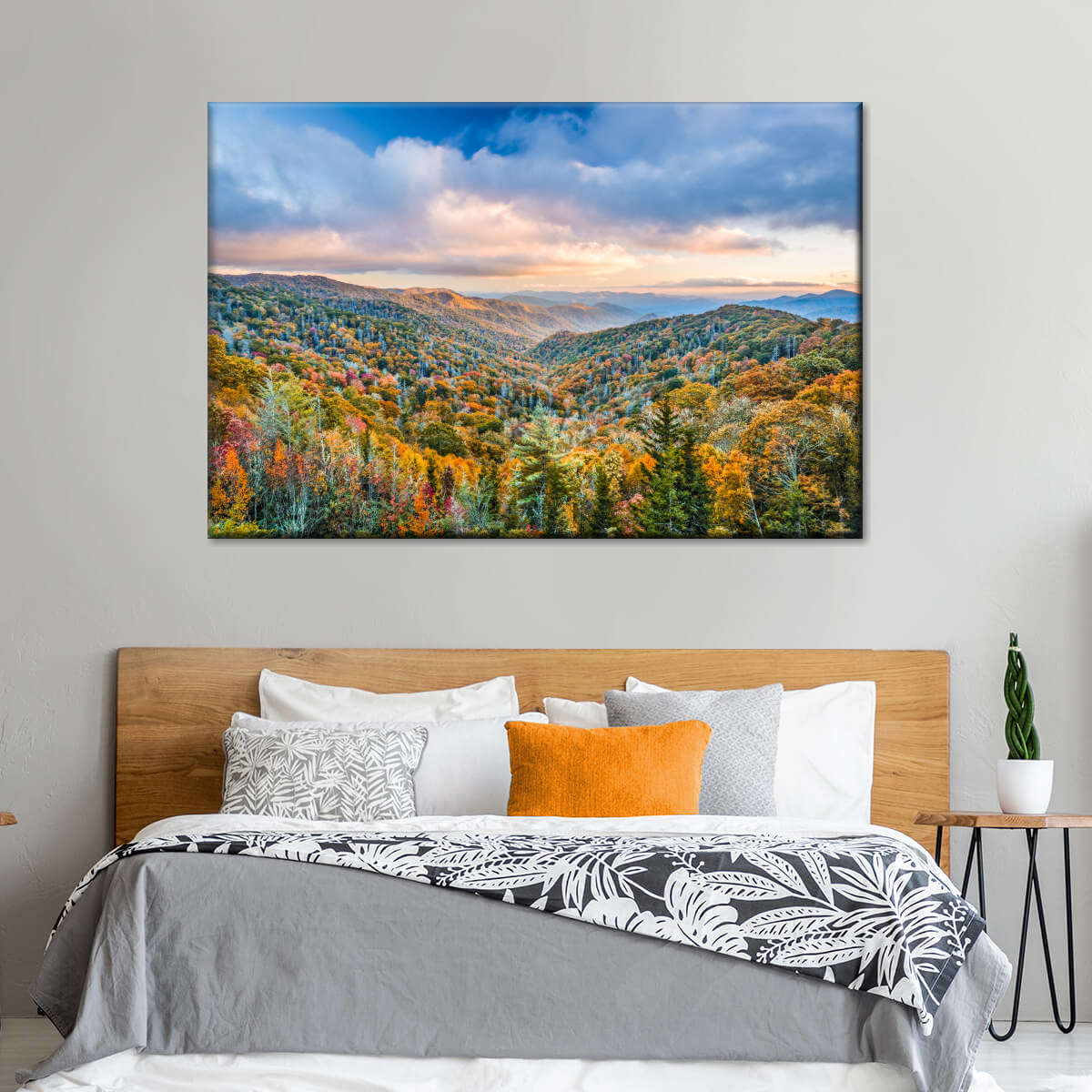 Smoky Mountains At Fall Wall Art