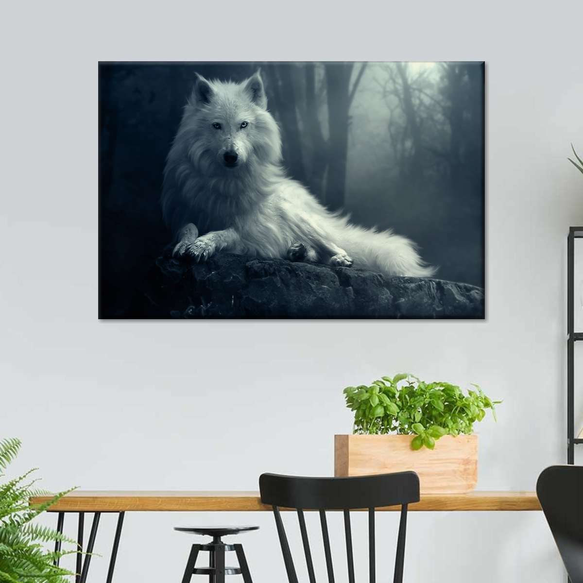 Simple Wolf Wall Art