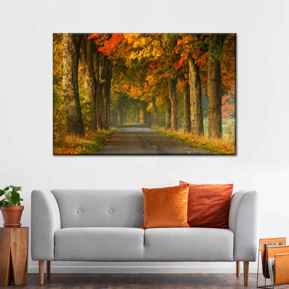 Polish Autumn Road Wall Art