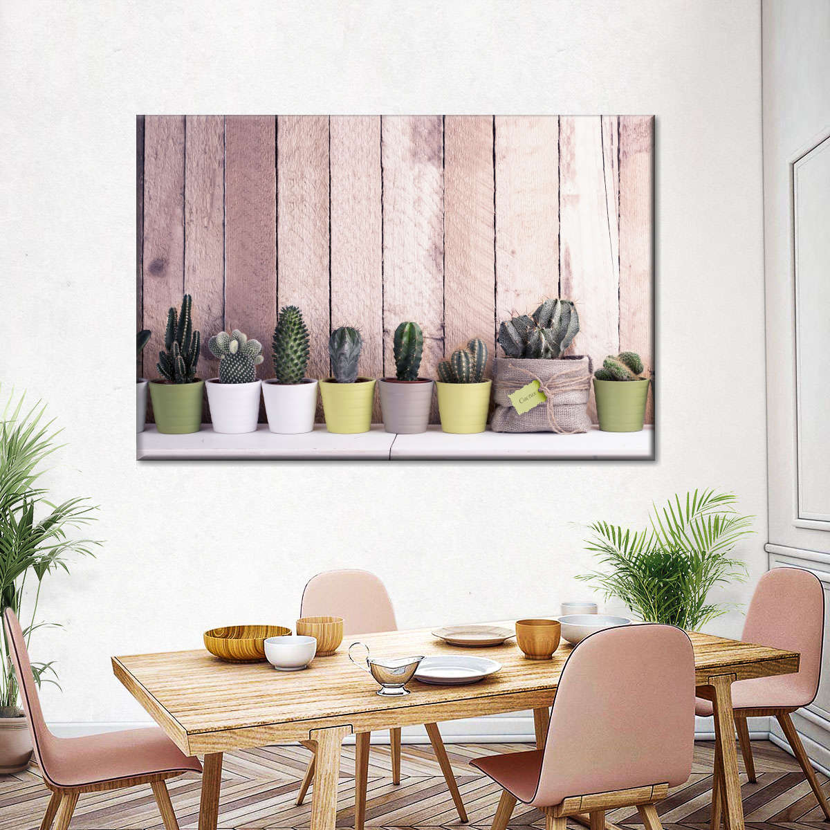 Succulent Plant Pots Wall Art