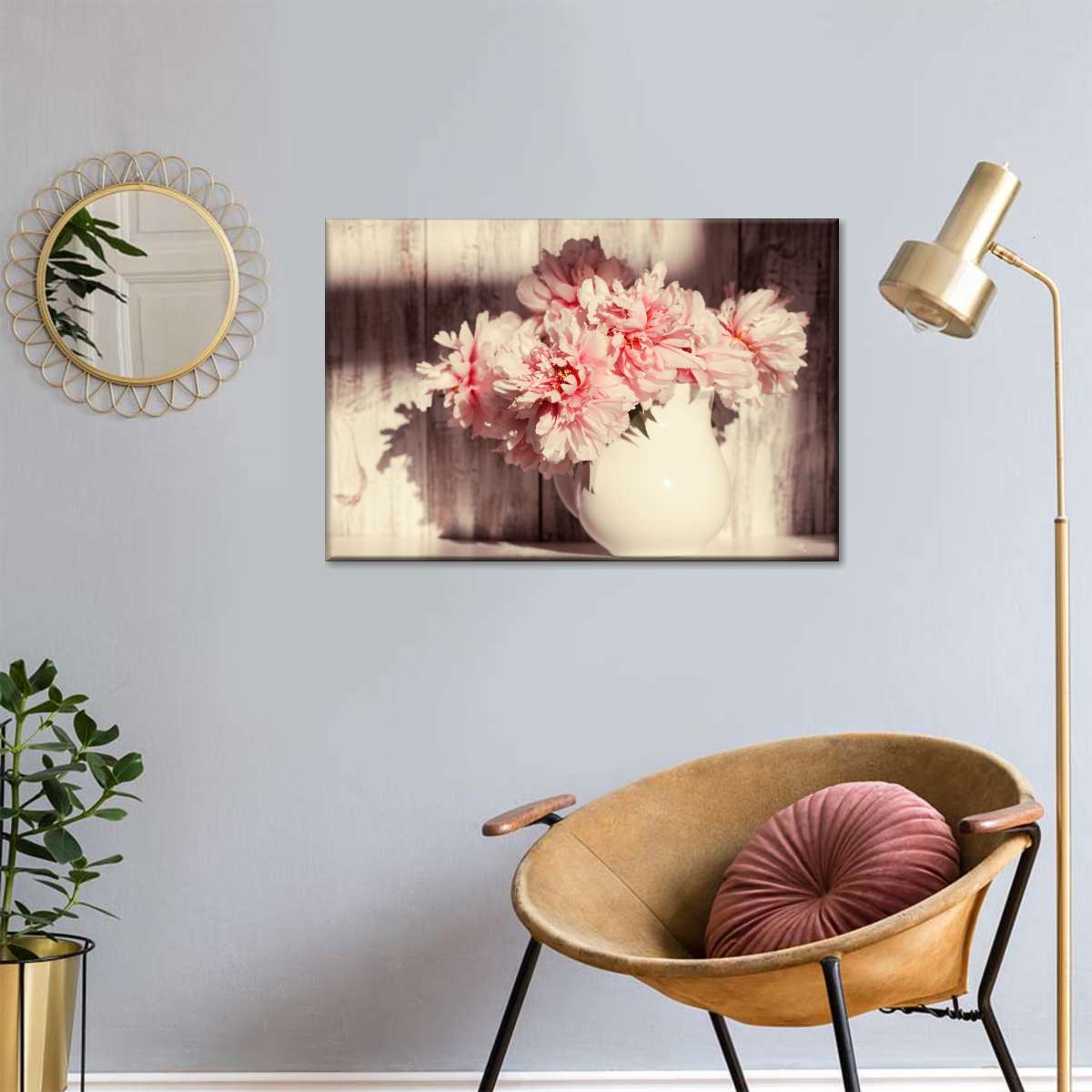 Sun Bright Peonies Wall Art