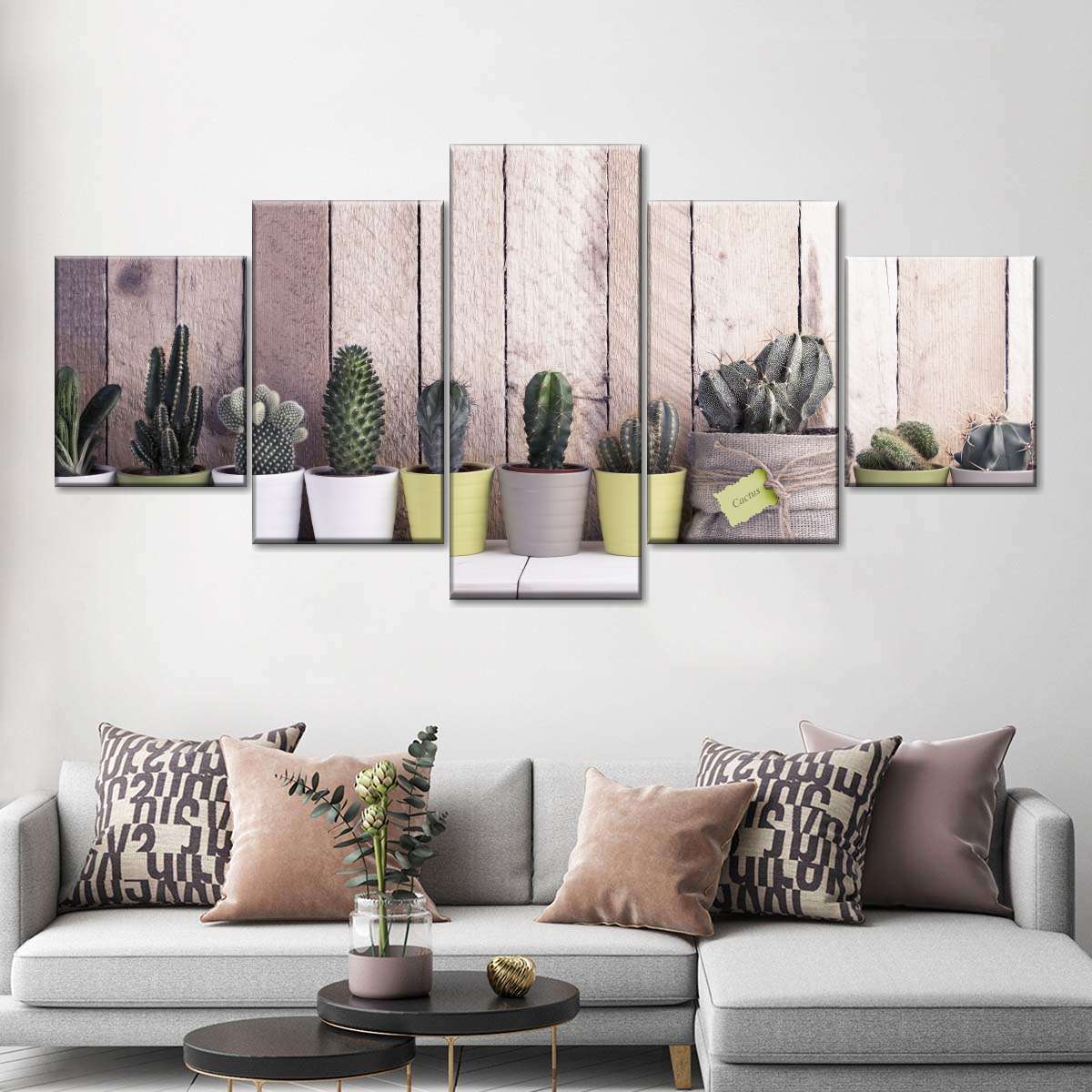 Succulent Plant Pots Wall Art