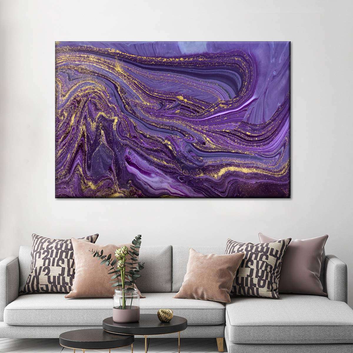 Purple Abstract Wall Art