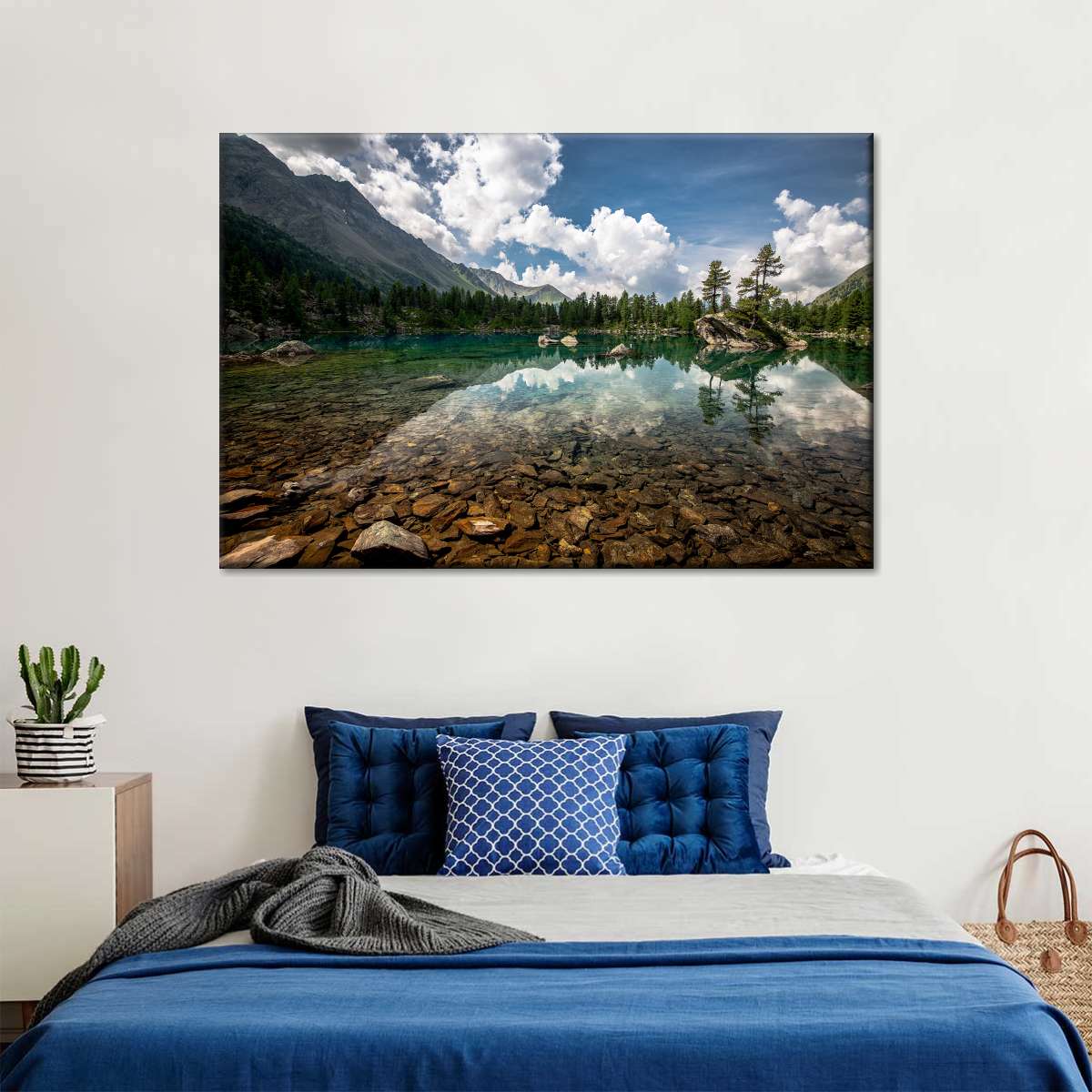 Tranquil Lake Landscape Wall Art