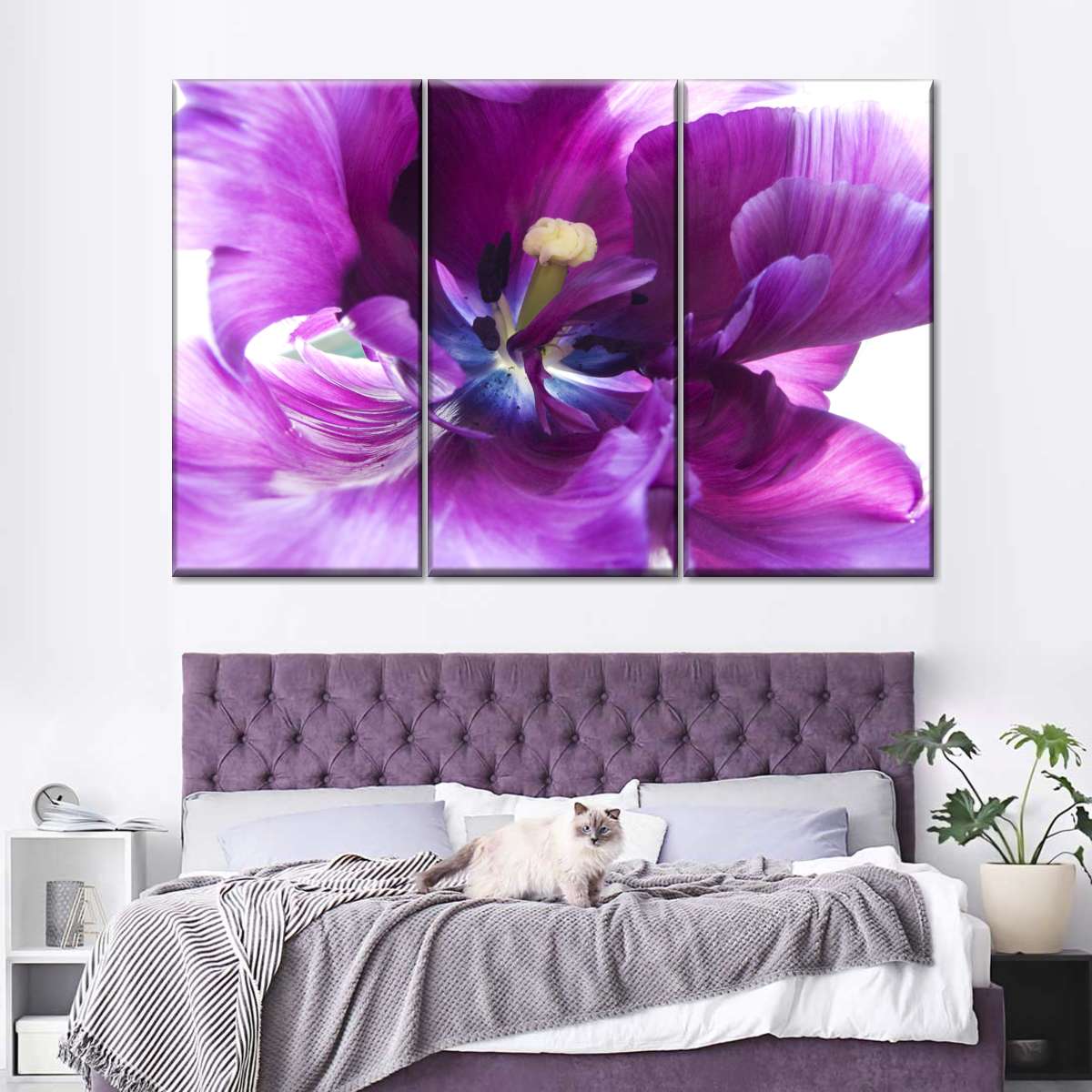 Purple Flower Wall Art