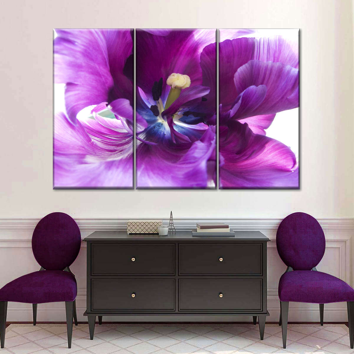 Purple Flower Wall Art