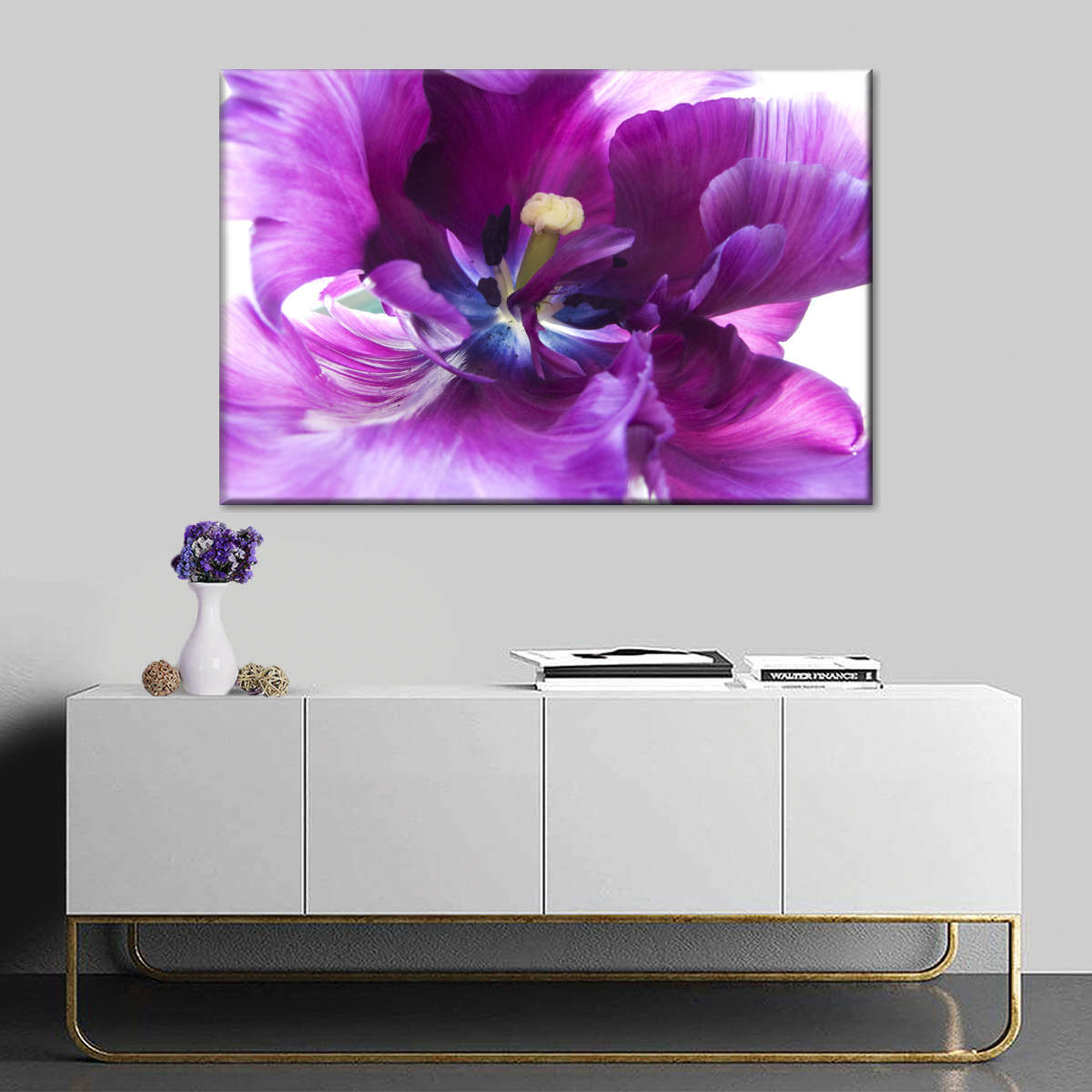 Purple Flower Wall Art