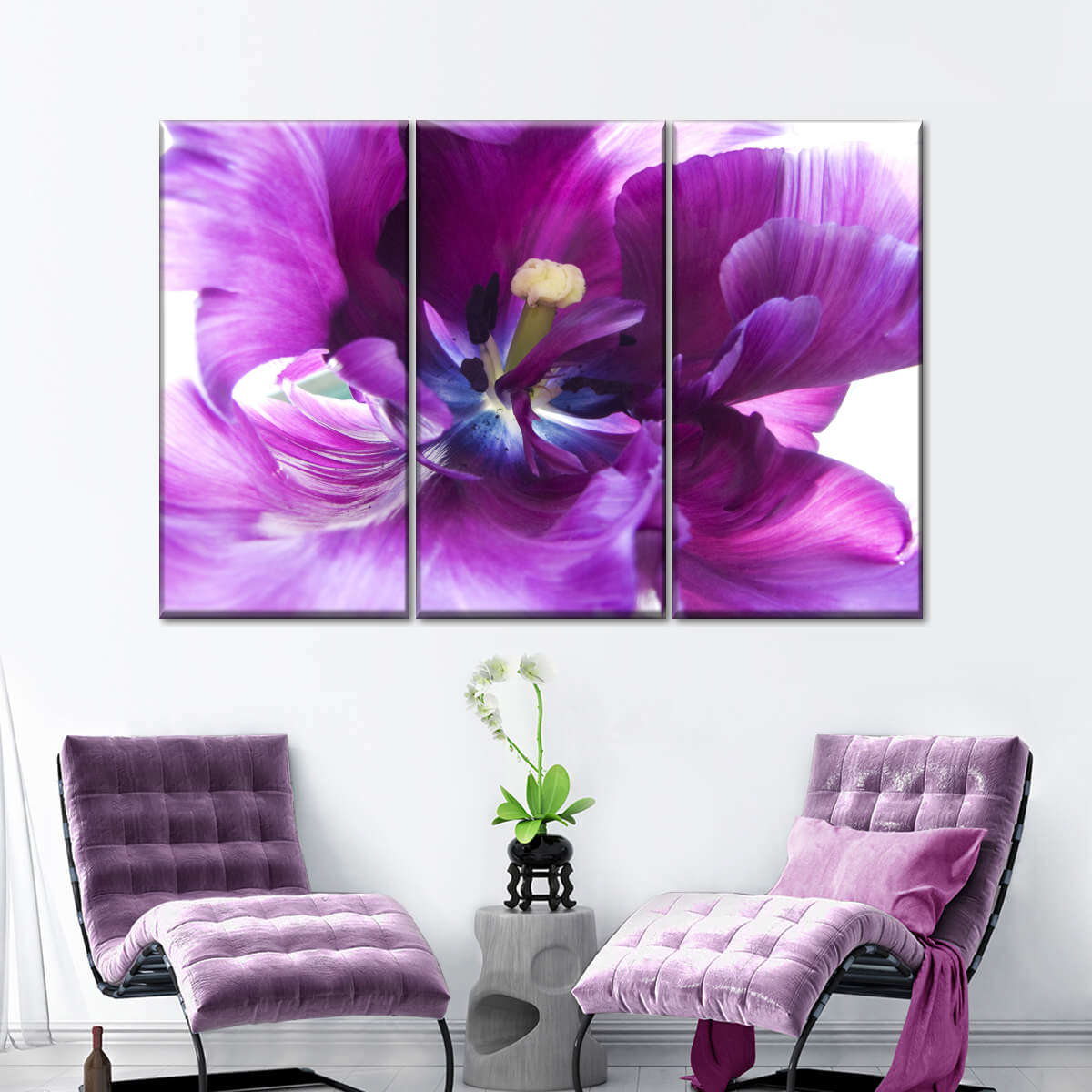 Purple Flower Wall Art