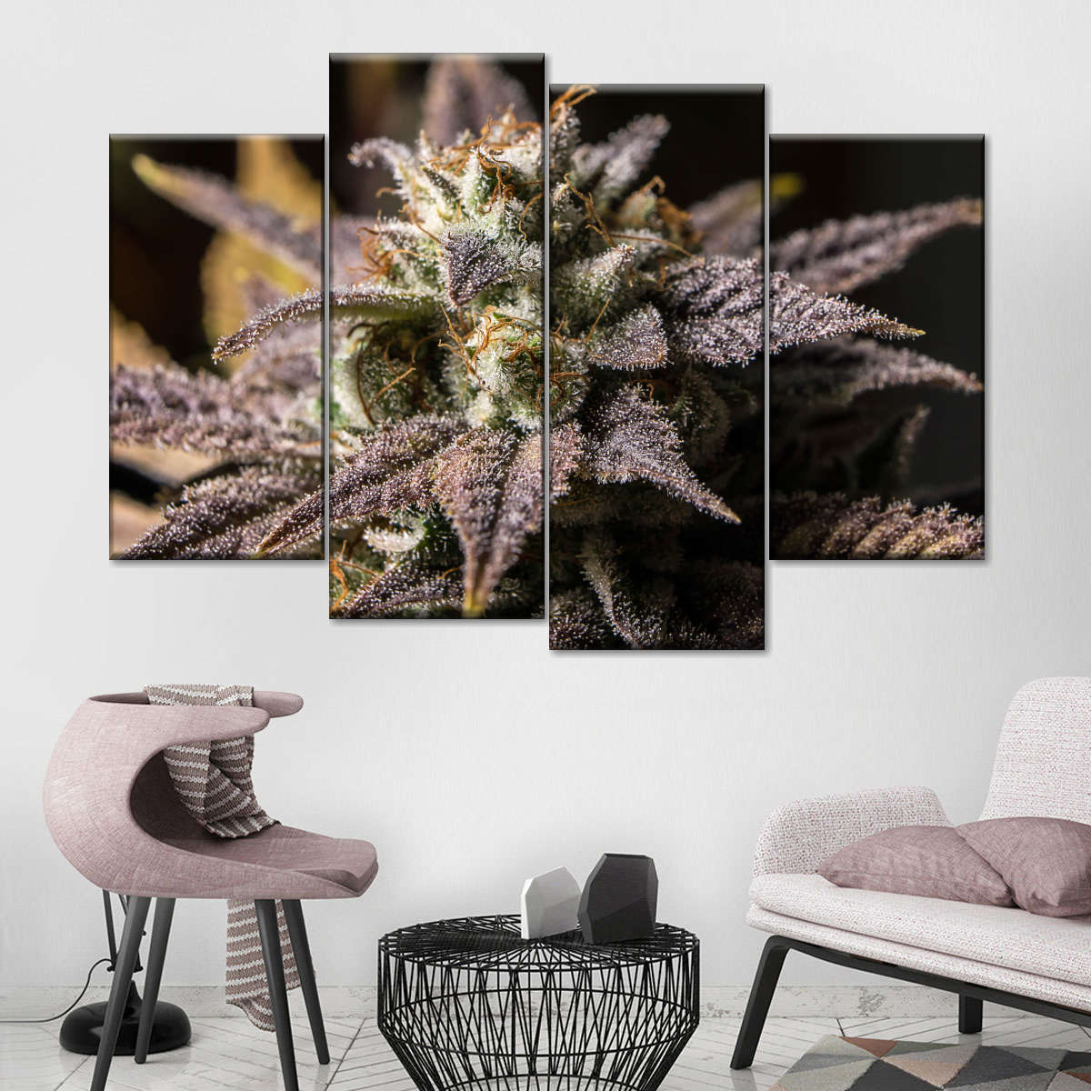 Marijuana In Winter Wall Art