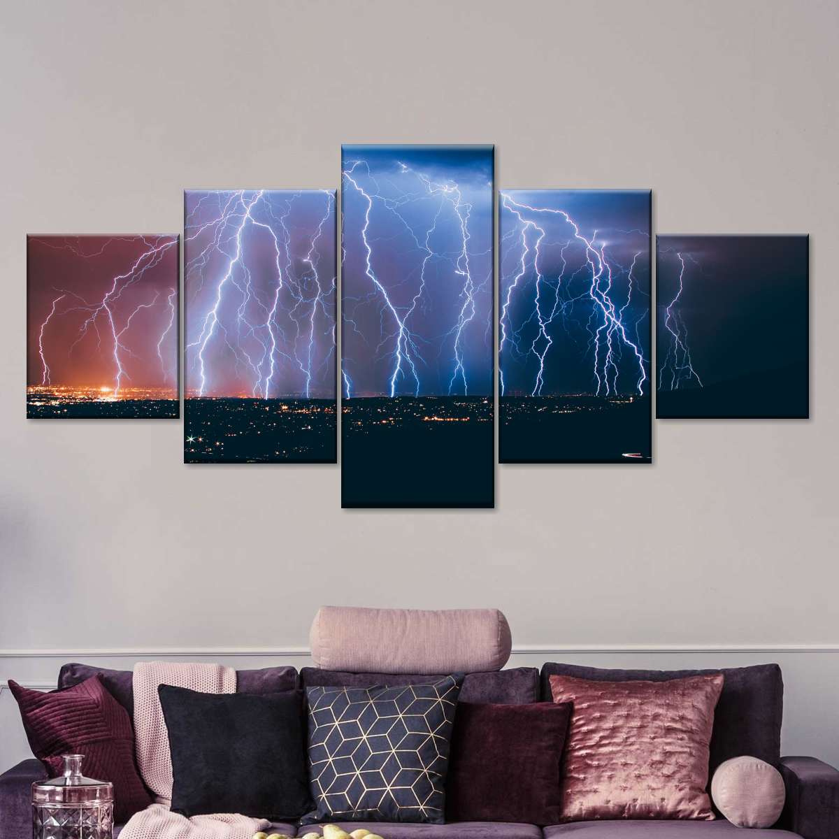 Lightning Strikes Wall Art