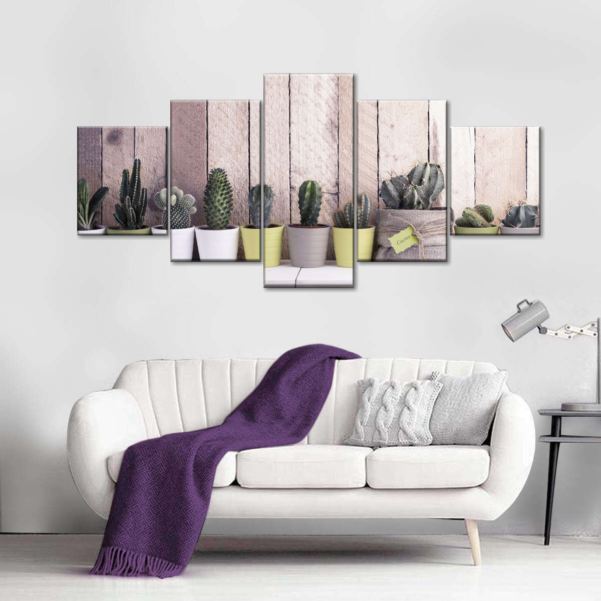 Succulent Plant Pots Wall Art