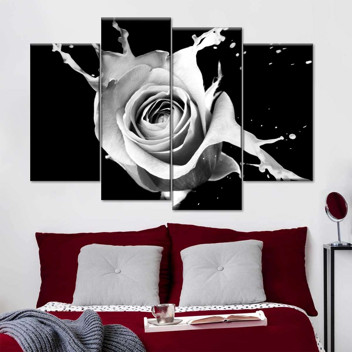 Rose Splash Wall Art