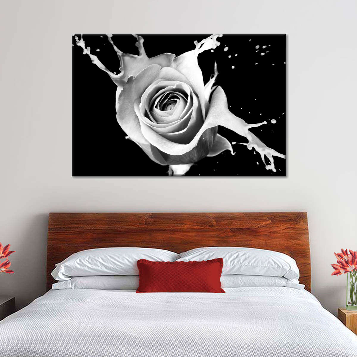 Rose Splash Wall Art