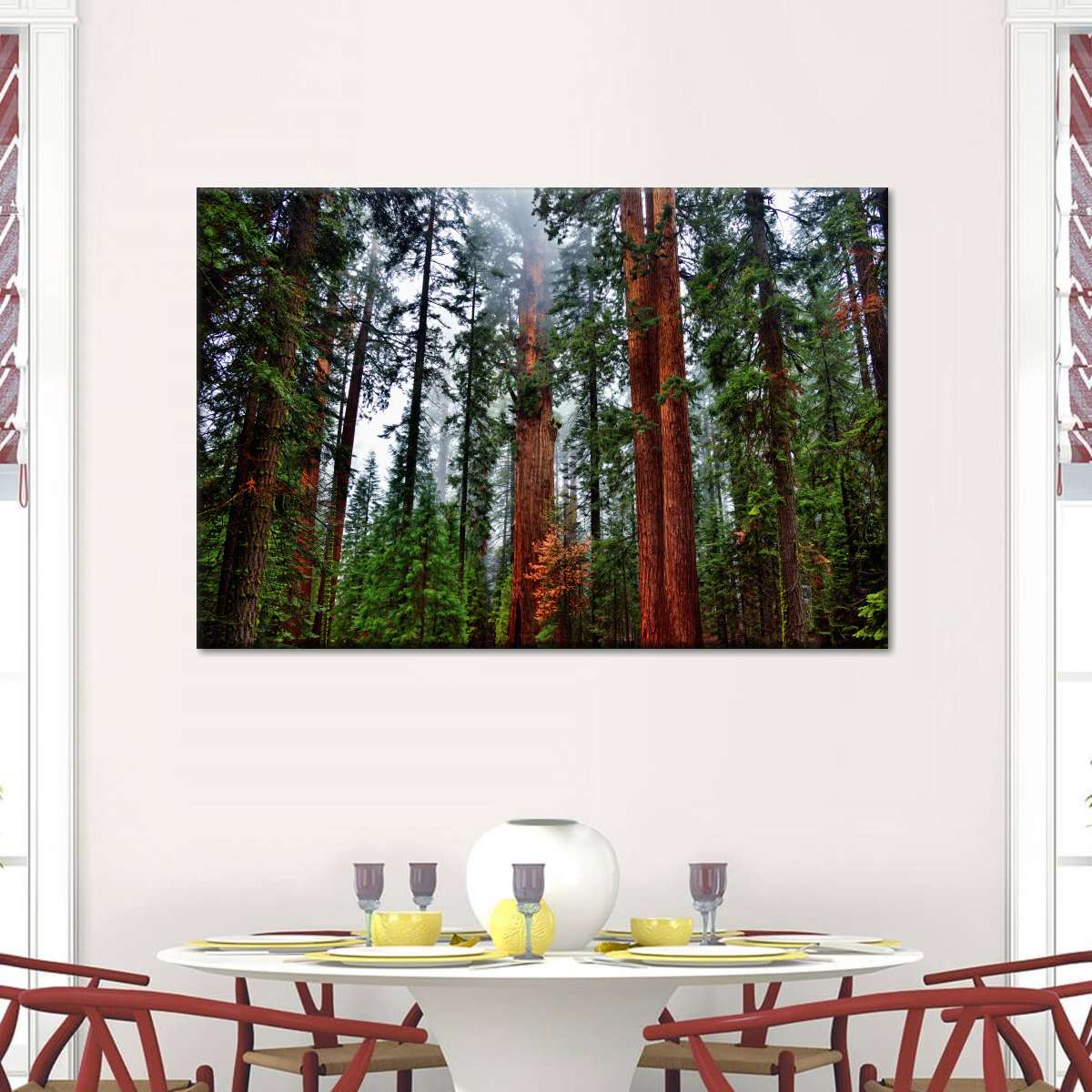 Vibrant Redwood Wall Art