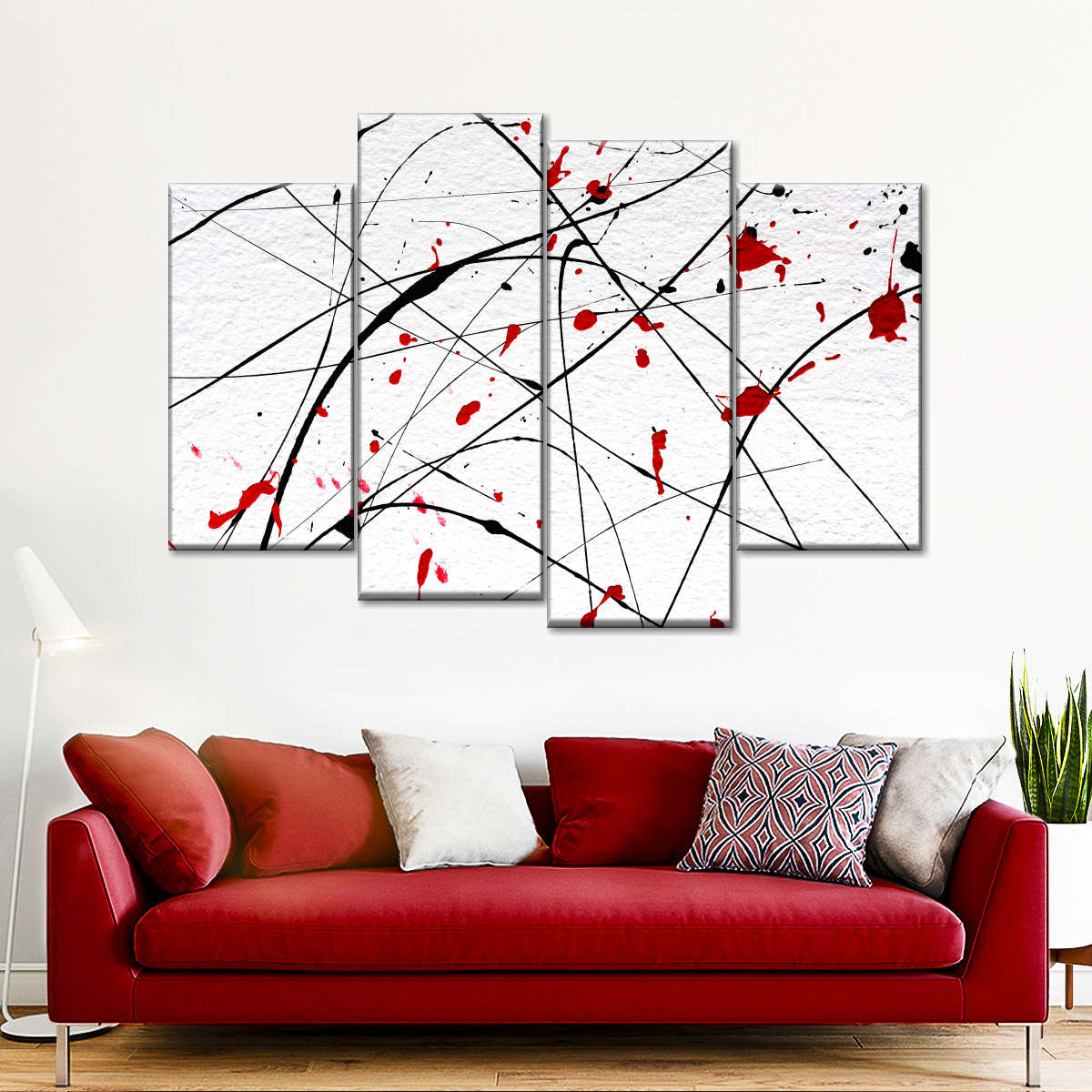 Modern Abstract Splash Wall Art