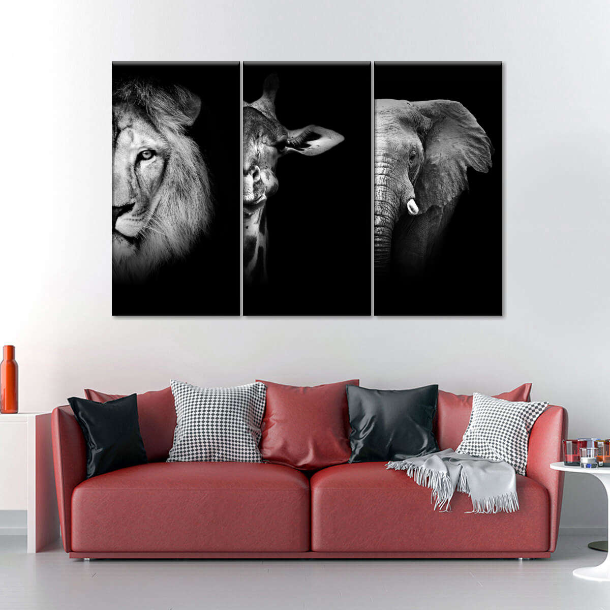 Safari Animal Portraits Wall Art