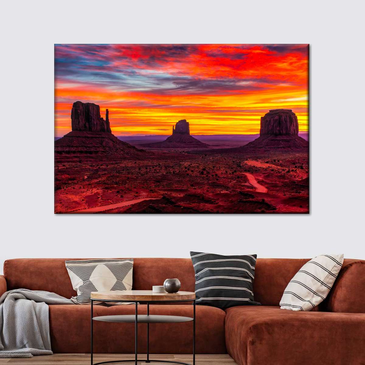 Monument Valley At Sunset Wall Art