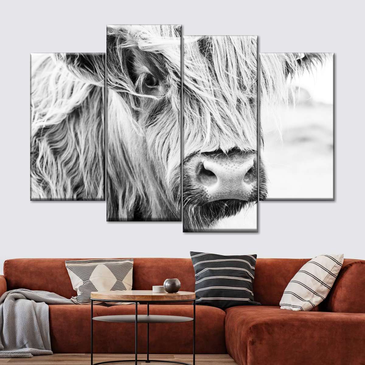 Long Haired Cow Wall Art