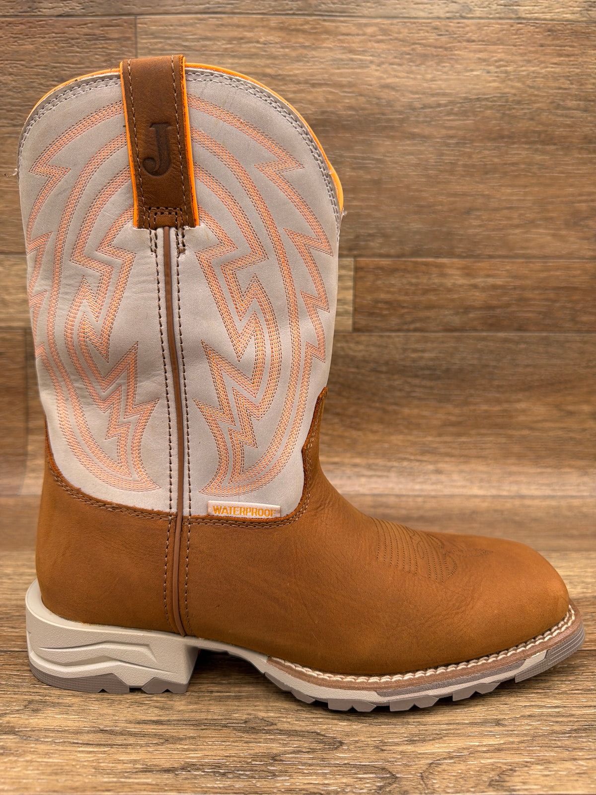 Men's Lytle 11 Inch Waterproof Soft Toe Work Boot by Justin - side view