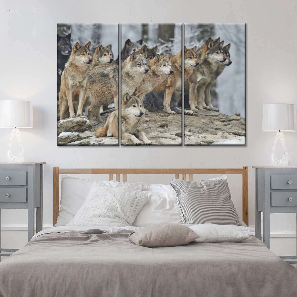 Wild Wolf Pack Wall Art