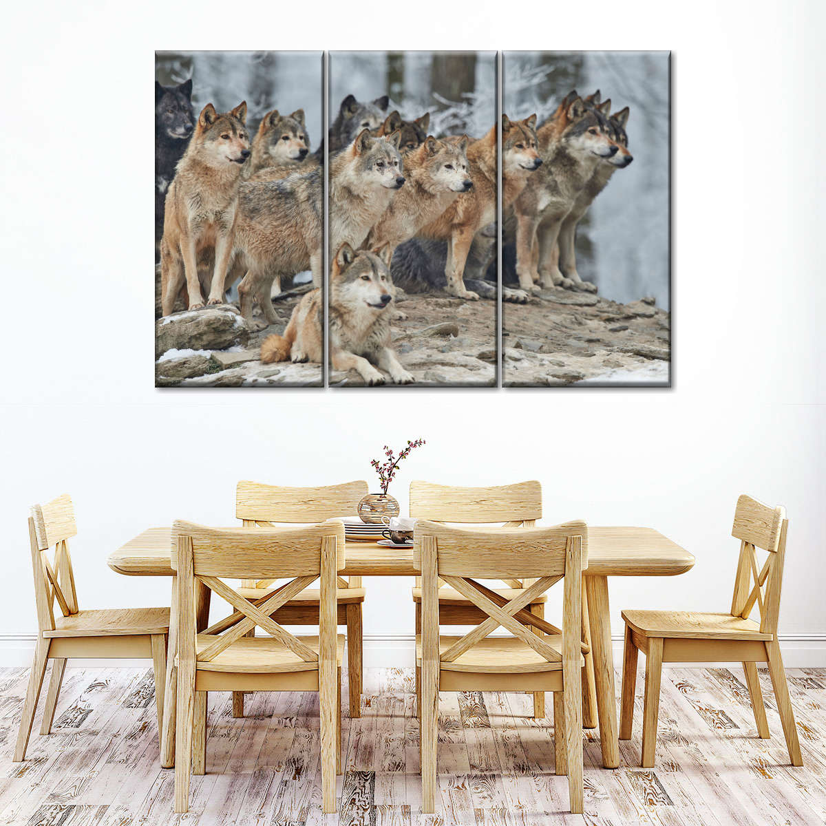 Wild Wolf Pack Wall Art