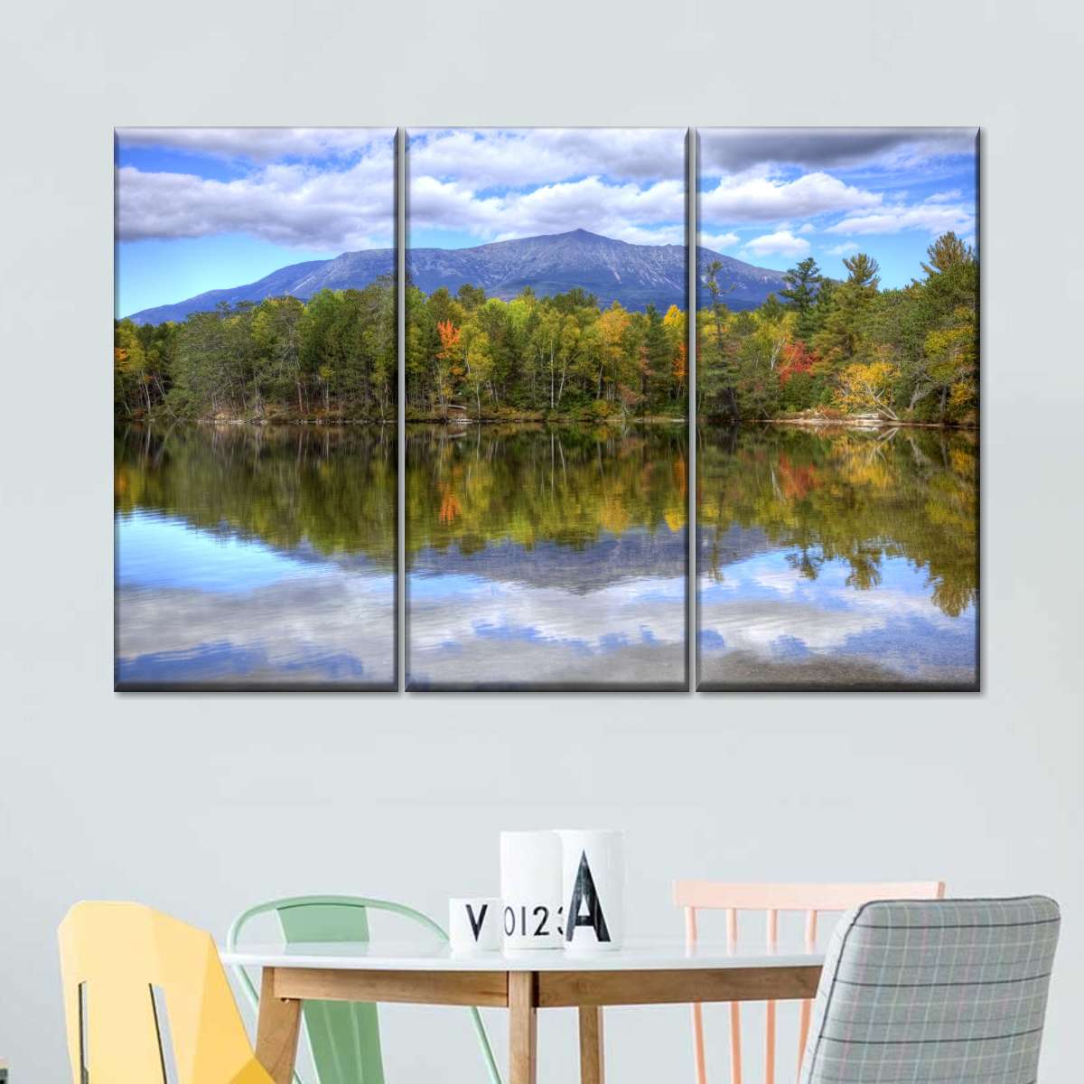 Mount Katahdin Lake Landscape Wall Art