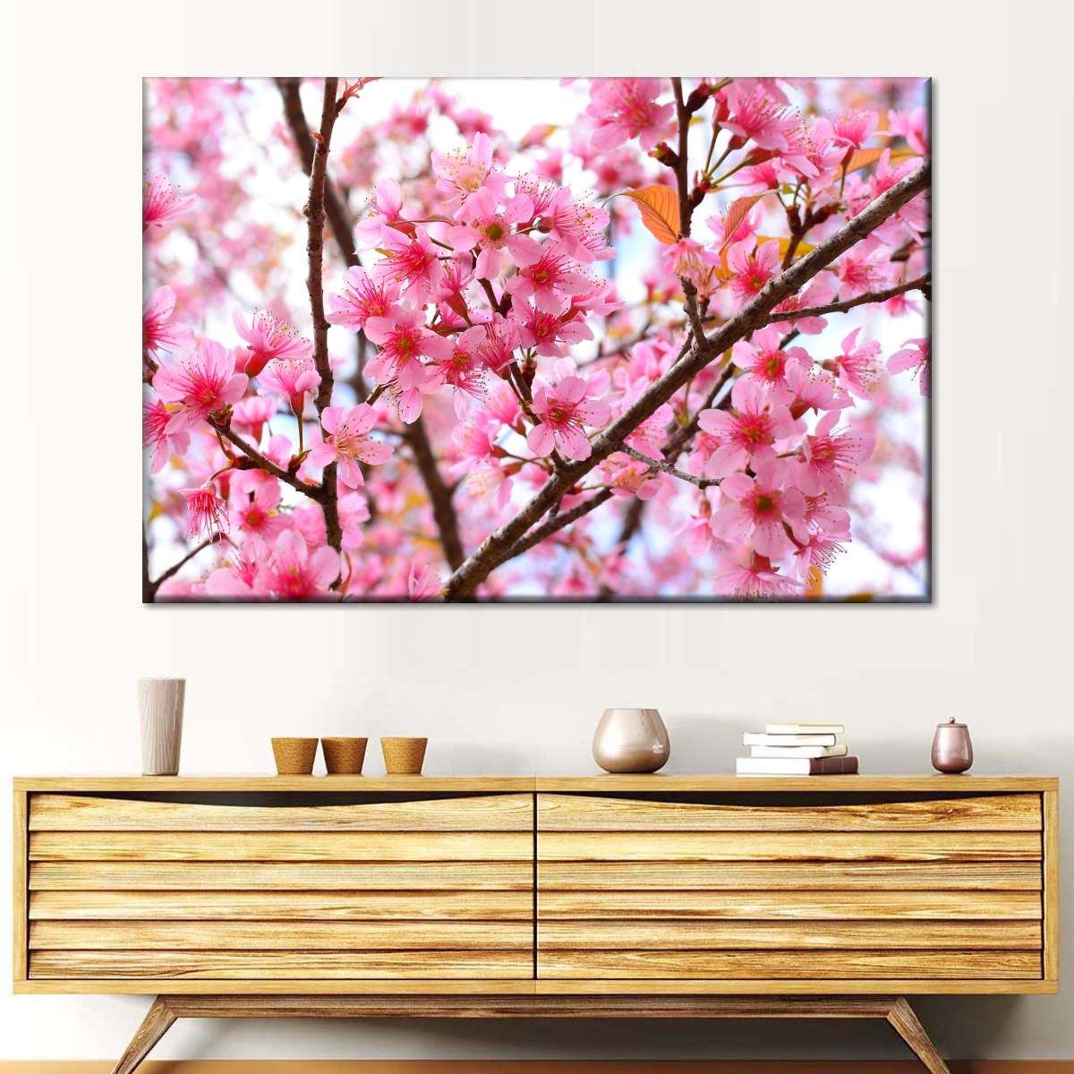 Oriental Cherry Blossom Wall Art