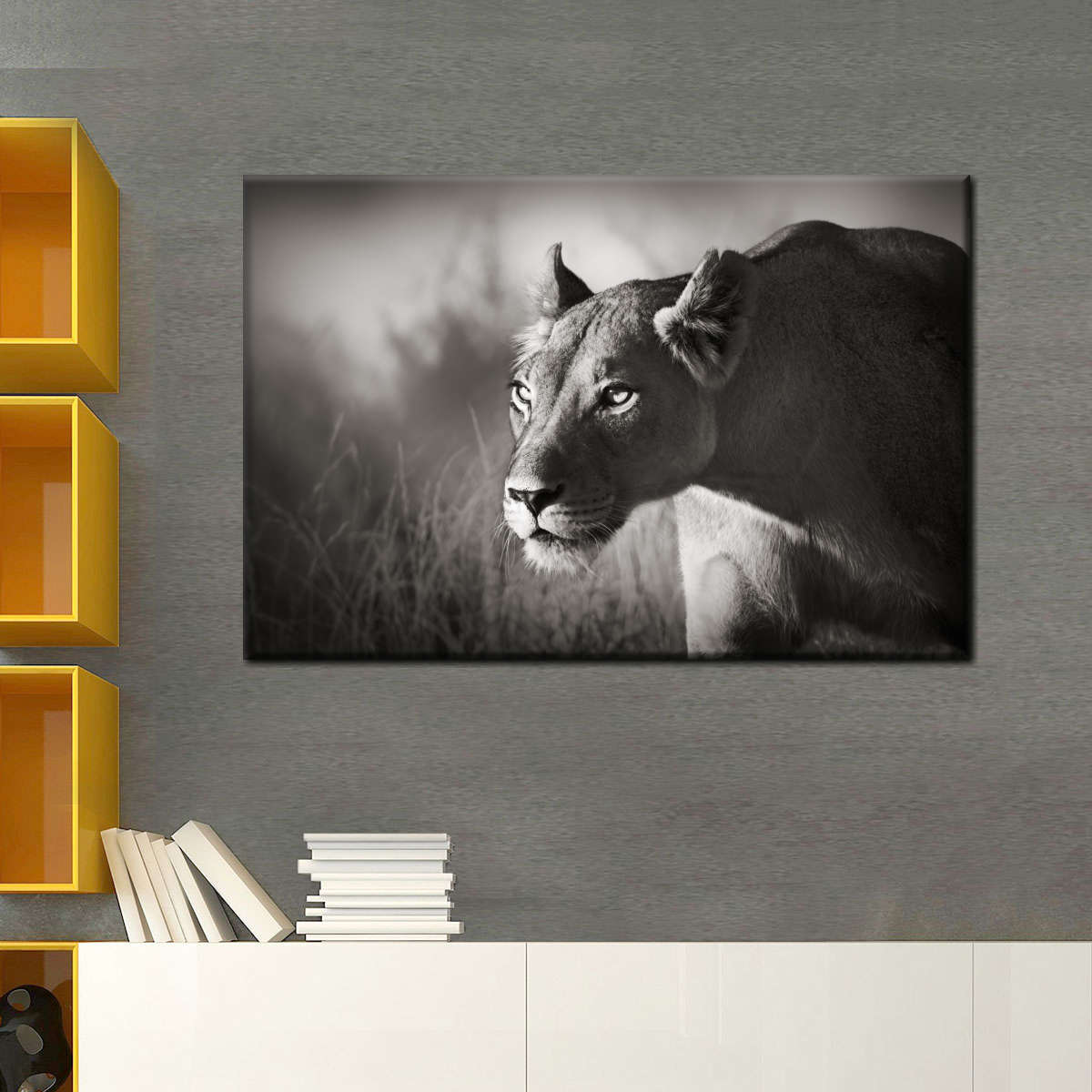 Stalking Lioness Wall Art