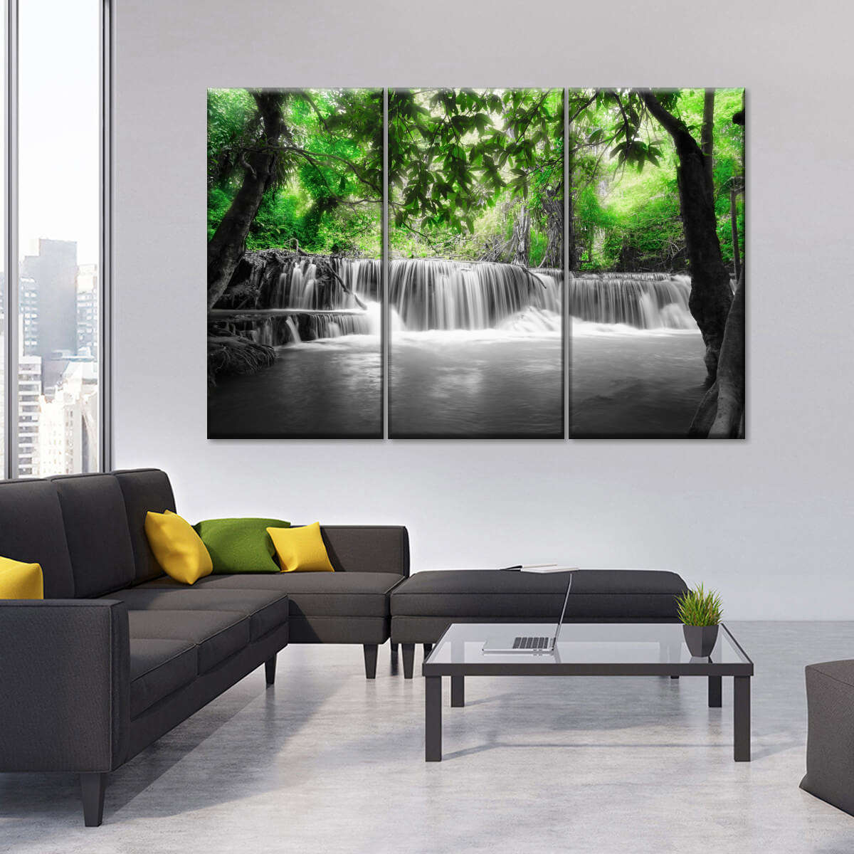 Pop Tropical Waterfall Wall Art