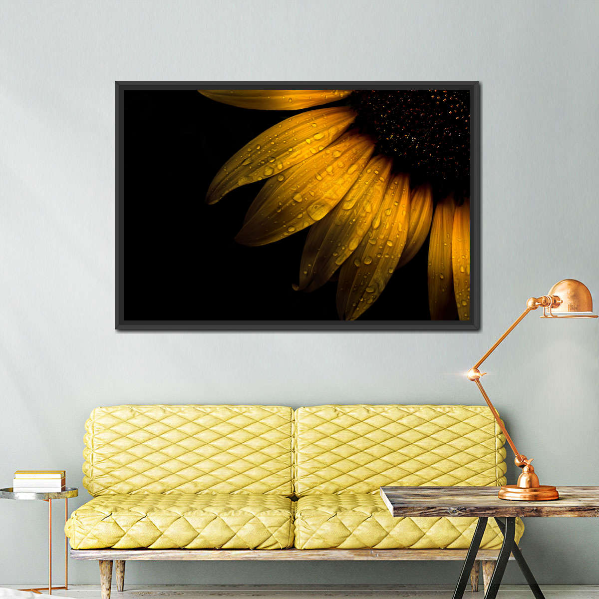 Sunflower Water Wall Art