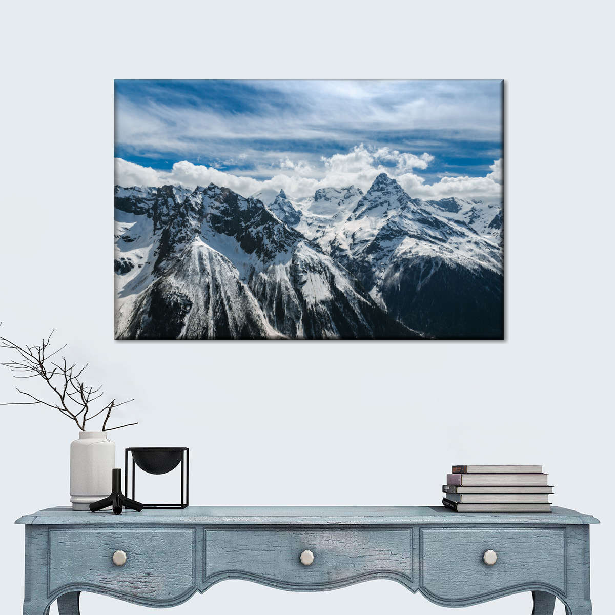 Snow Mountain Peaks Wall Art