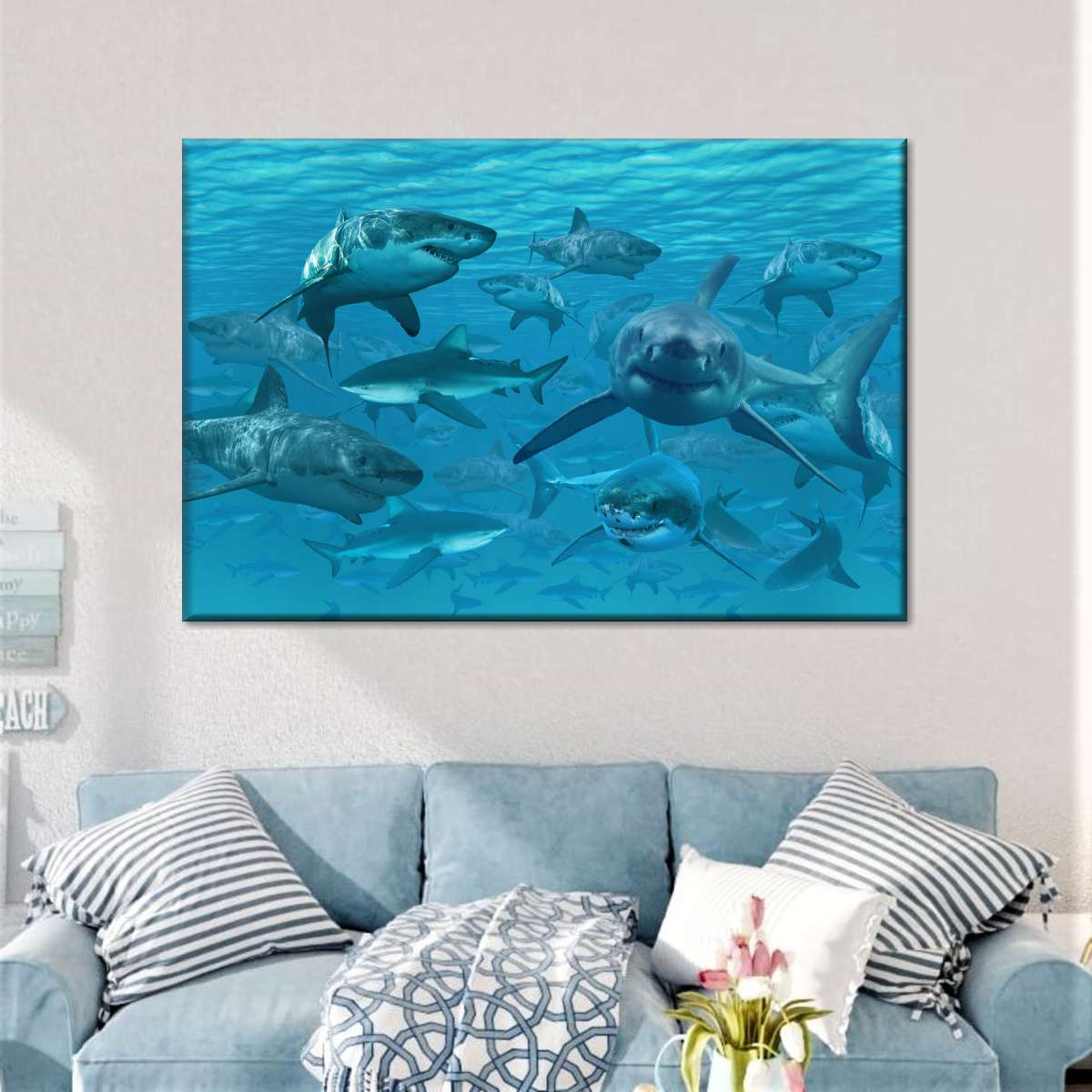 Shiver Of Sharks Wall Art