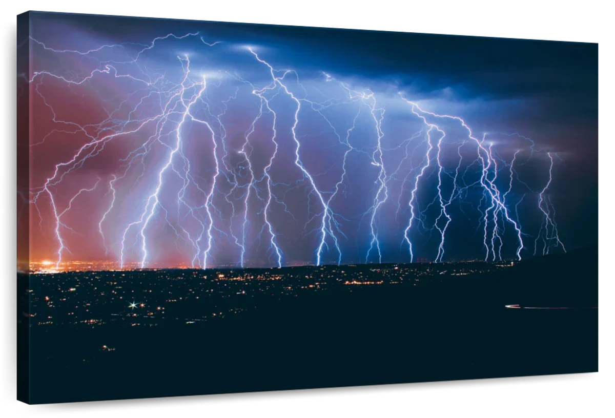 Lightning Strikes Wall Art