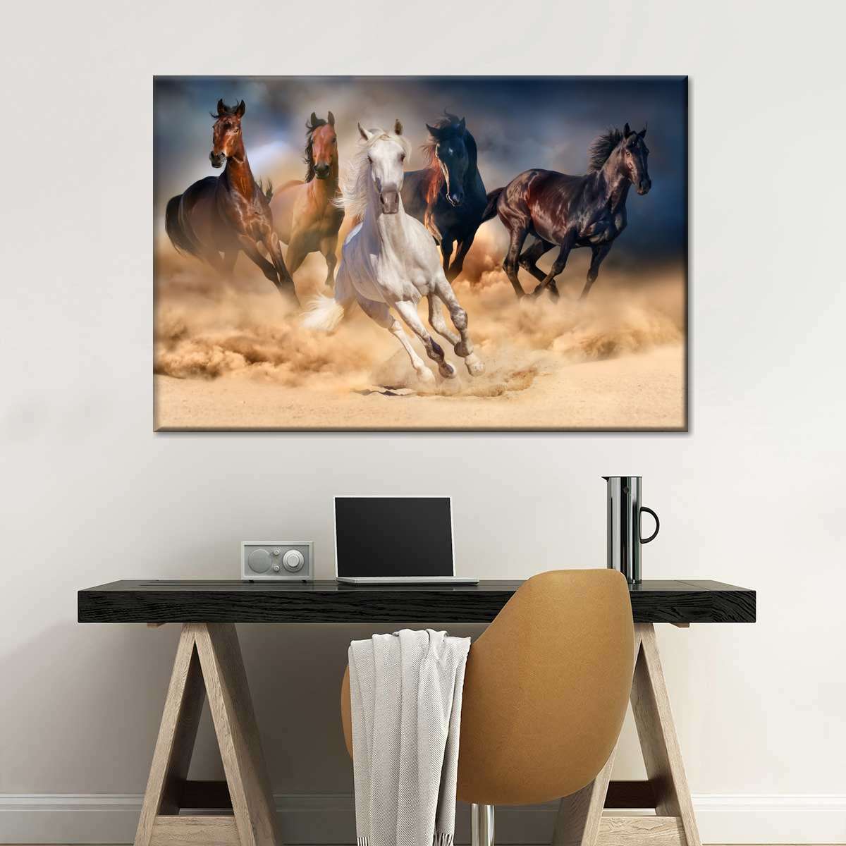 Running Herd Of Horses Wall Art