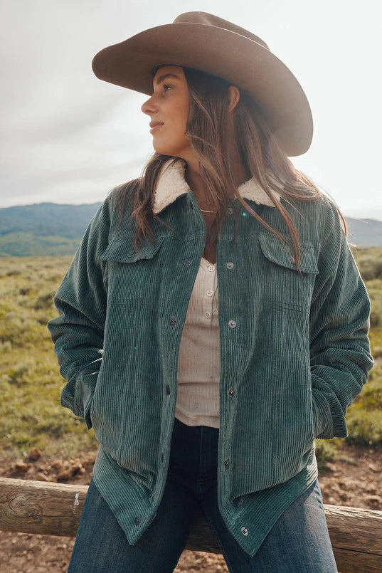 42195-SAG Women's Georgia Button Up Jacket By Outback Trading Co.
