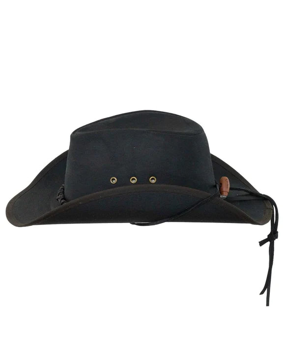 1484-BRN Bootlegger Oilskin Hat by Outback Trading Company.