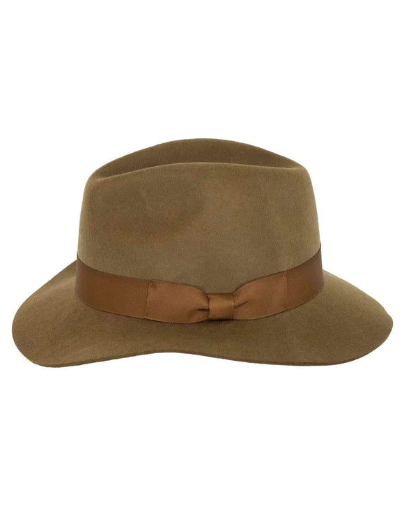 1166-BRN Classic Oak Wool Felt Hat by Outback Trading Company