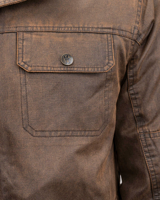 29732-BRN Men's Langston Water Resistant Jacket by Outback Trading Co.