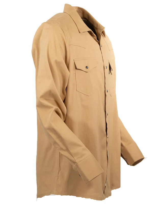 42731-TAN Men's Everett Western Shirt in Tan by Outback Trading Company