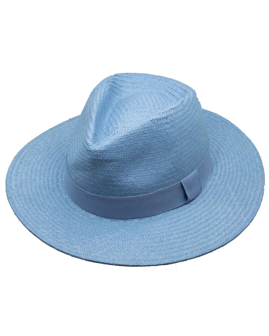 15189-SKY La Pine Straw Hat in Sky Blue by Outback Trading Company