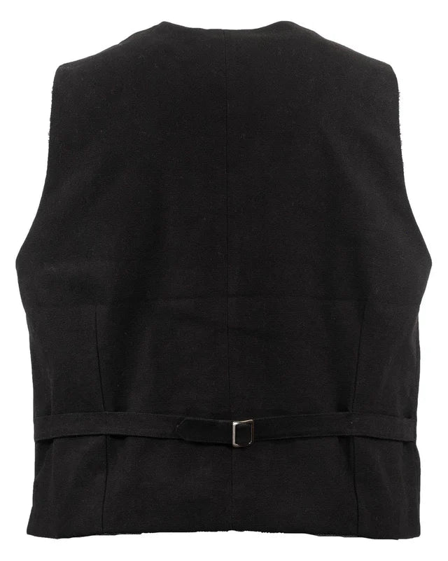 29829-BLK Men's Jesse Canvas Vest in Black by Outback