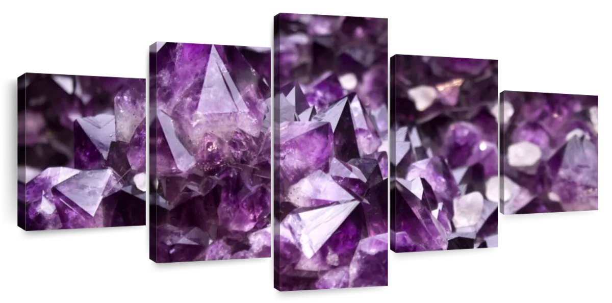 Purple Amethyst Geode Wall Art