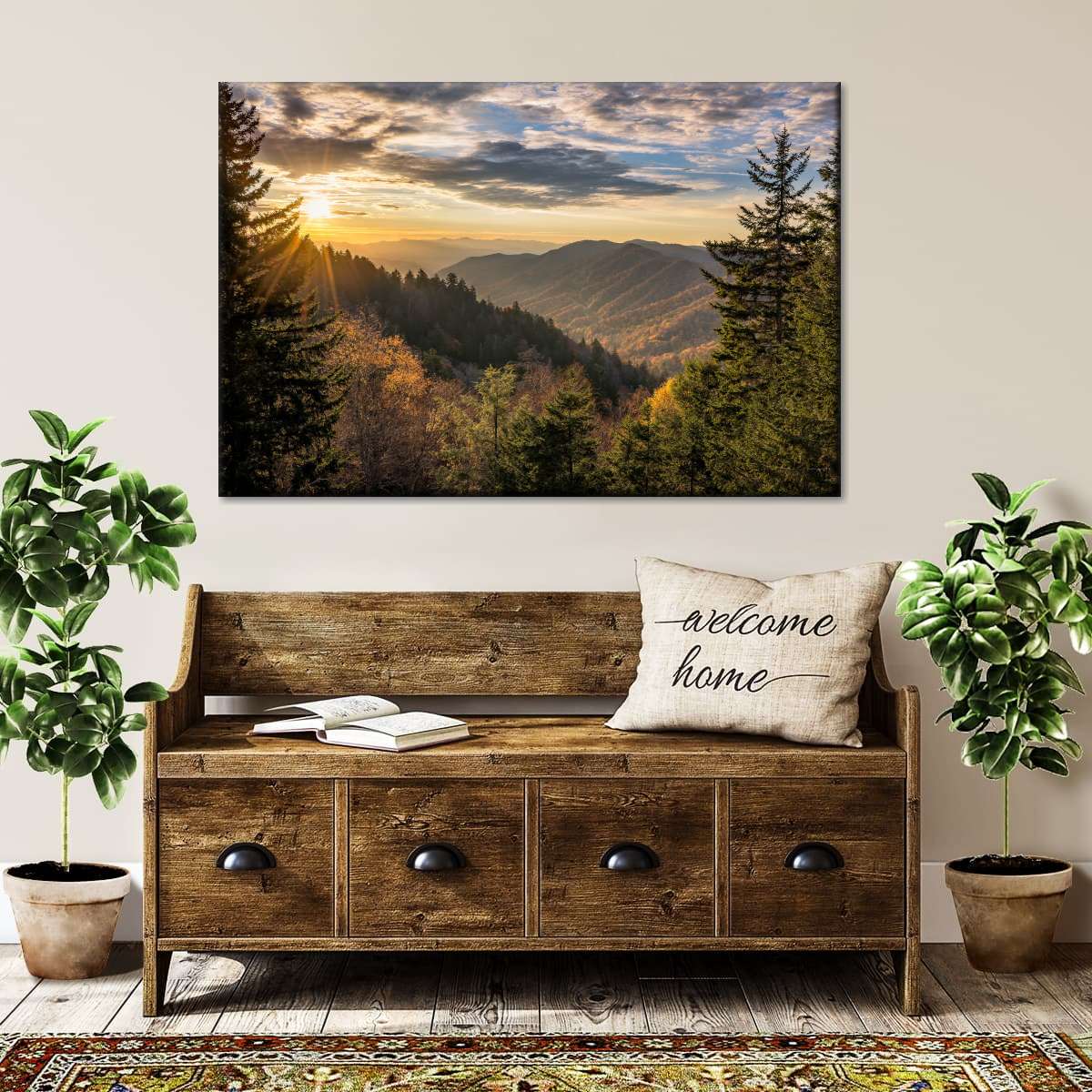 Sunrise In Smoky Mountains Wall Art