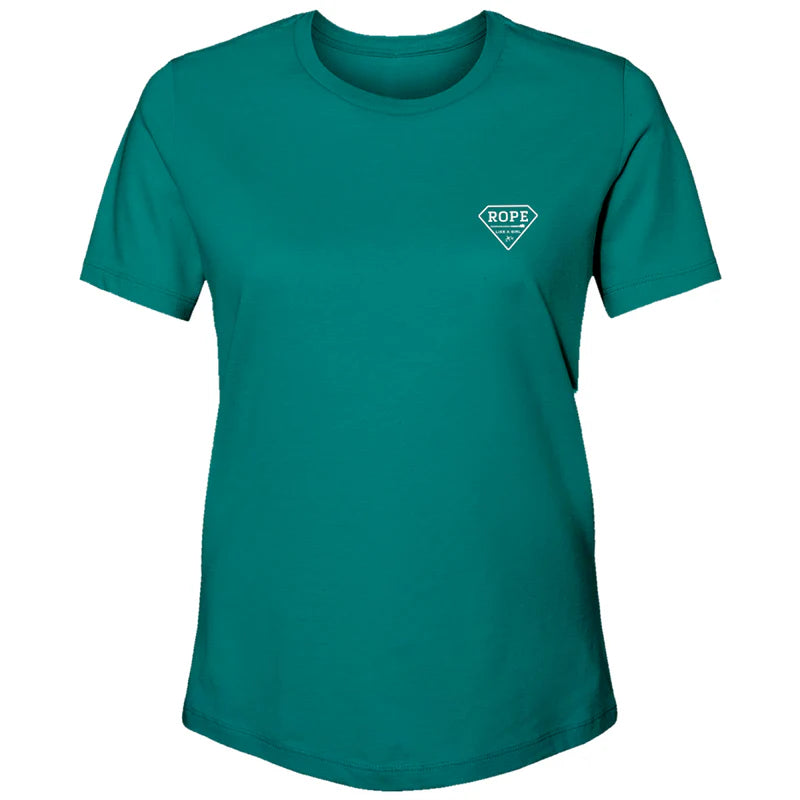 HT1676TL Ladies "Rope Rope Rope" Teal Heather T-Shirt by Hooey